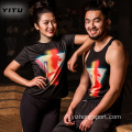 T-Shirt Dry Fit Traspirazione Umidità Nera Stampata